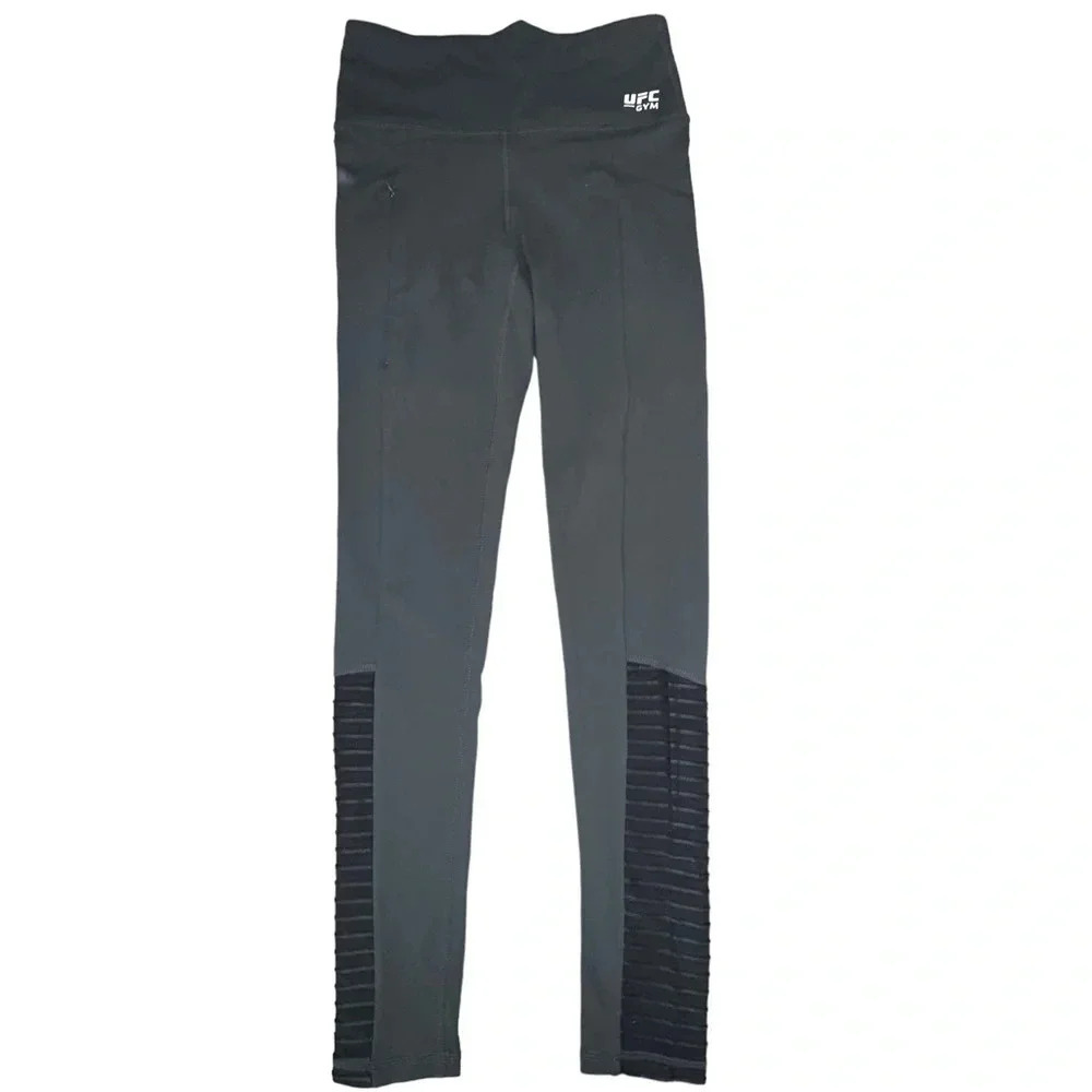 UFC Gym‎ S gray + black workout leggings